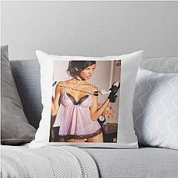 Adriana Lima Aesthetic Throw Pillow