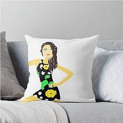 Top model Adriana Lima throw pillow