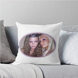 Paris Hilton Adriana Lima Throw Pillow