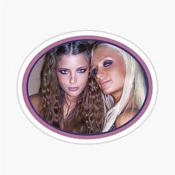 Paris Hilton Adriana Lima Sticker
