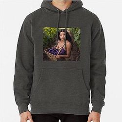 Adriana Lima in Vineyard Pullover Hoodie