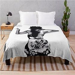 Adriana Lima 90s Throw Blanket