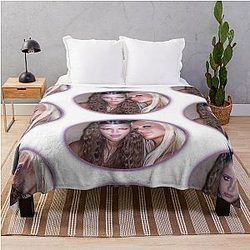 Paris Hilton Adriana Lima Throw Blanket