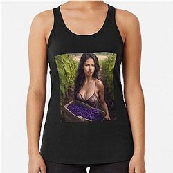 Adriana Lima in Vineyard Racerback Tank Top