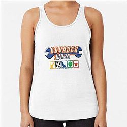 Advance Wars Logo with Factions Racerback Tank Top