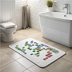 Advance Wars LA 0701 - Iconic military tactics on grid maps Advance Wars Bath Mats