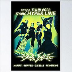 AESPA SAVAGE Shirt Live Tour 2023 Synk: Hyper Line Merch KPOP Poster
