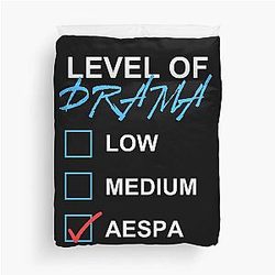 Level of Drama Aespa Duvet Cover