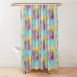 AESPA Vector Shower Curtain