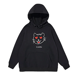 Cute Aespa Karina Black Hoodie