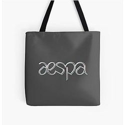 Aespa Logo All Over Print Tote Bag