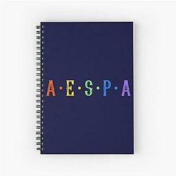 Aespa colorful Spiral Notebook