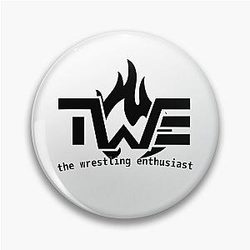 The Wrestling Enthusiast Logo Black Pin