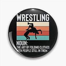 Wrestling Folding Clothes With People Still in Them Pin