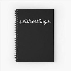 Heartbeat Wrestling Fan Wrestler Accessories Wrestler Gear Spiral Notebook