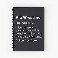 Pro wrestling Spiral Notebook