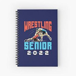 Wrestling Senior 2022 Wrestler Spiral Notebook