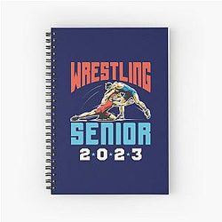 Wrestling Senior 2023 Spiral Notebook