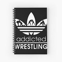 Wrestling addicted Spiral Notebook