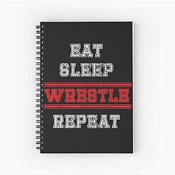 Wrestling Vintage T-Shirt Spiral Notebook