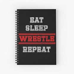 Wrestling Wrestler Spiral Notebook