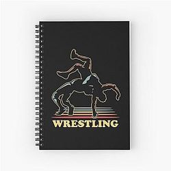 Wrestling competition Spiral Notebook