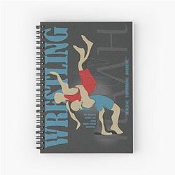 Wrestling Figures Spiral Notebook