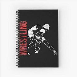 Wrestling Sport Spiral Notebook