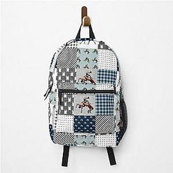 Wrestling Sport Checkered Pattern  Backpack