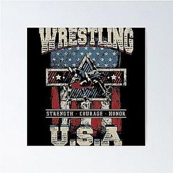 USA Wrestling - Strength Poster