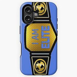 Wrestling Belt I Am Elite Choose Background Color iPhone Tough Case