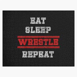 Wrestling Vintage T-Shirt Jigsaw Puzzle