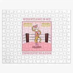 WRESTLING IS MY FAVORITE SEASON Jigsaw Puzzle