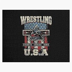 USA Wrestling - Strength - Courage - Honor - For Youth and Men Classic  Jigsaw Puzzle