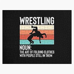 Wrestling Folding Clothes With People Still in Them Jigsaw Puzzle