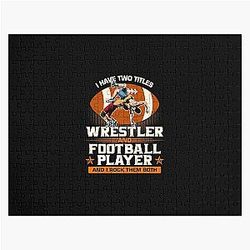Wrestler Football Player Wrestling Classic T-Shirt Jigsaw Puzzle