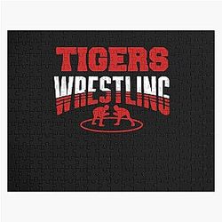 Wrestling Shirt - Tigers Wrestling  Jigsaw Puzzle