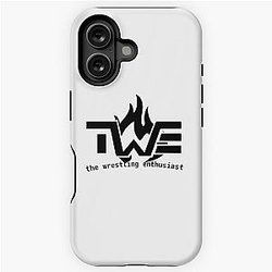 The Wrestling Enthusiast Logo Black iPhone Tough Case