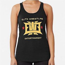 Elite Wrestling Entertainment T-ShirtGolden EWE Elite Elite Wrestling Entertainment Racerback Tank Top