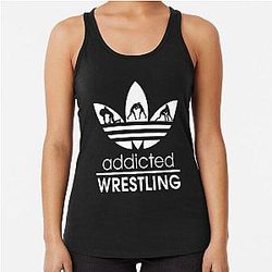 Wrestling addicted Racerback Tank Top