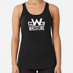 MWE Wrestling (White) Racerback Tank Top
