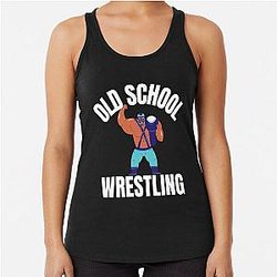 old school wrestling      Racerback Tank Top