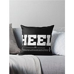 HEEL wrestling vintage style T-shirt Throw Pillow