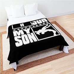 Wrestling Parents Gift - Your Son vs My Son Comforter