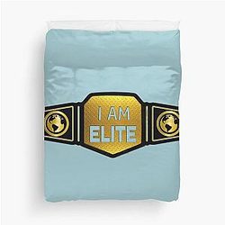 Wrestling Belt I Am Elite Choose Background Color Duvet Cover