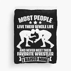 Funny Wrestling Sports Humor For A Freestyle Wrestler Parent Duvet Cover