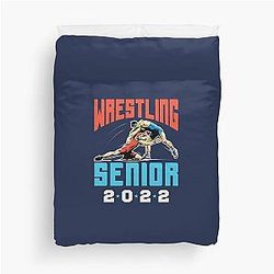 Wrestling Senior 2022 Wrestler Duvet Cover
