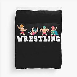 Wrestling Wrestler Fighter Martial Art Duvet Cover