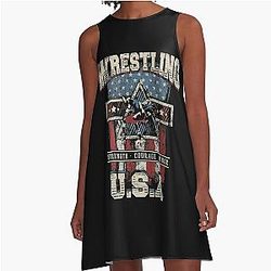 USA Wrestling - Strength A-Line Dress