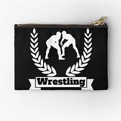 Wrestling design for Teen players, Fans Zipper Pouch